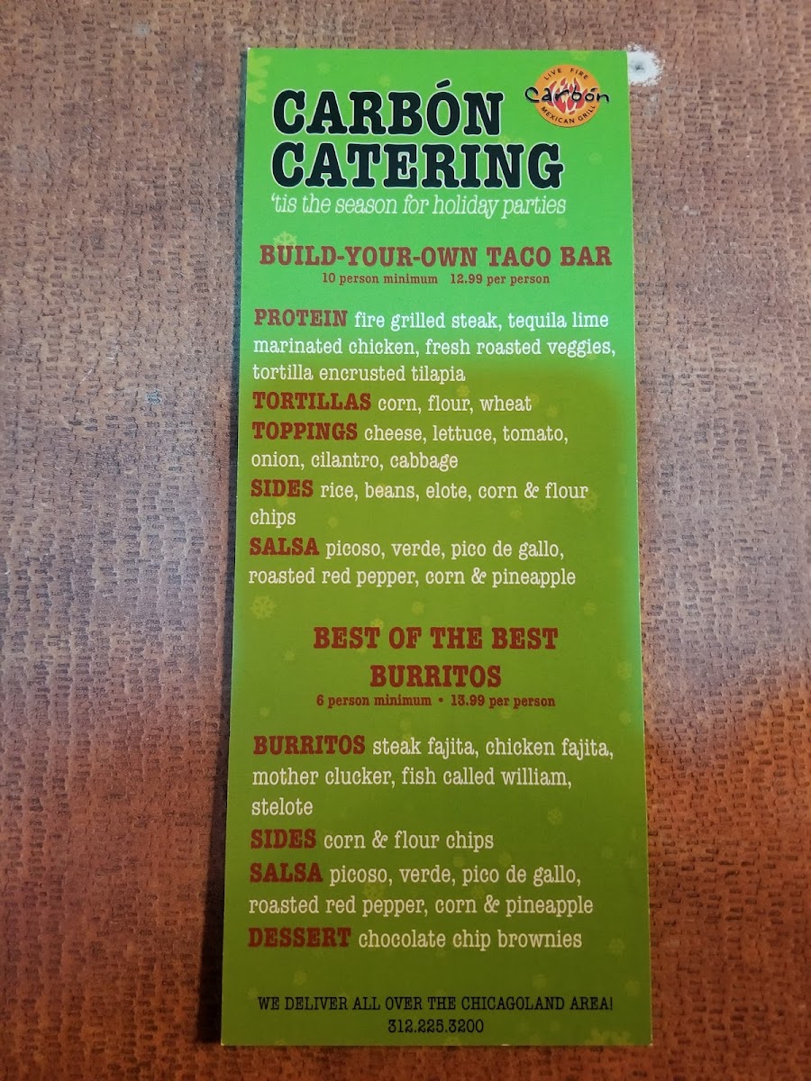 Carbon Live Fire Mexican Grill Menu - Image 4
