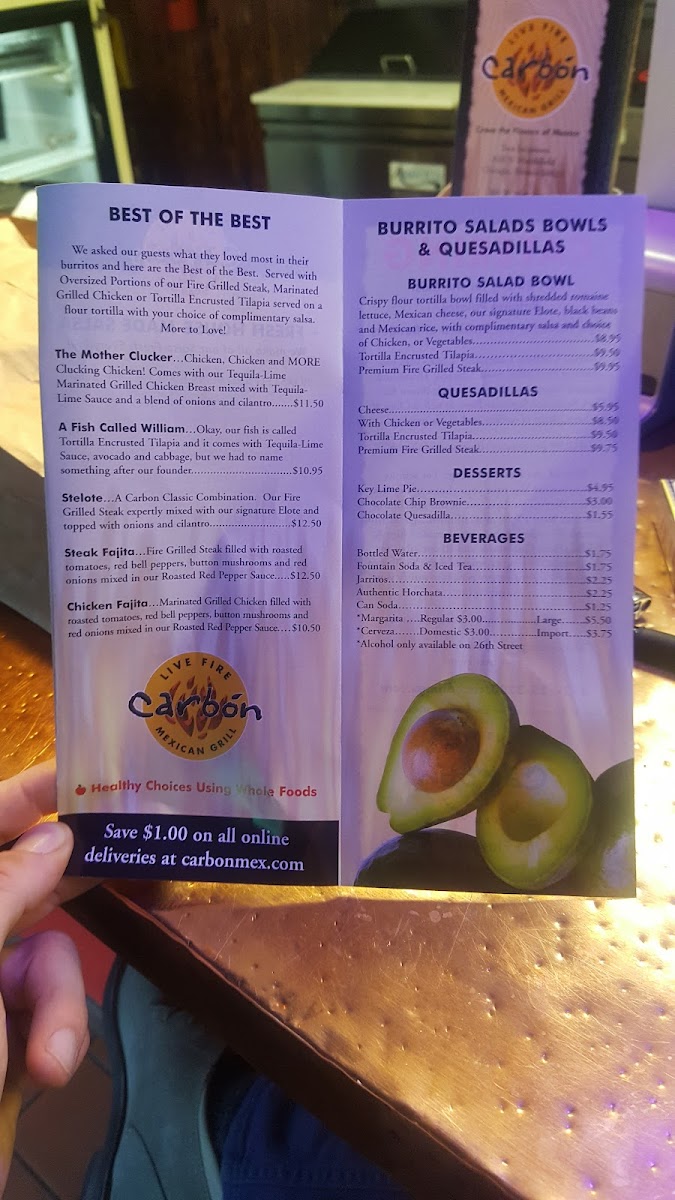 Carbon Live Fire Mexican Grill Menu - Image 5